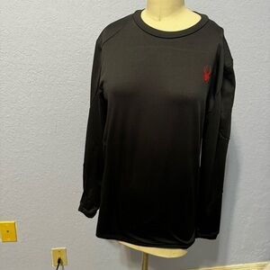 Spyder Active Men’s Black Long Sleeve Pullover Shirt